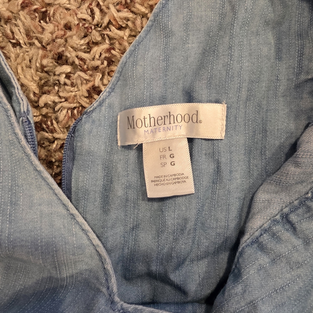 Motherhood Maternity Soft Blue Blouse